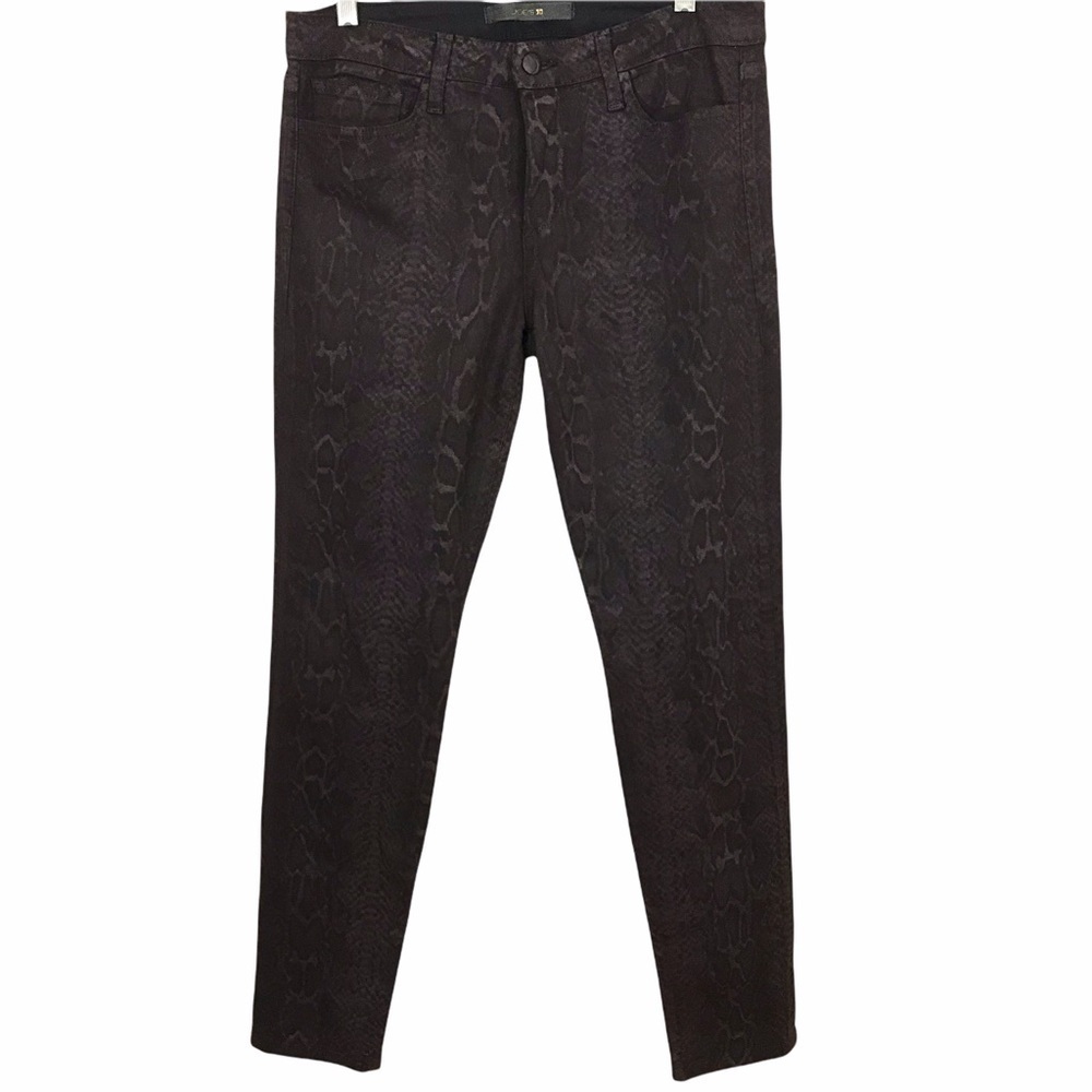 Joe's Snakeskin Pattern Skinny Ankle Jeans New